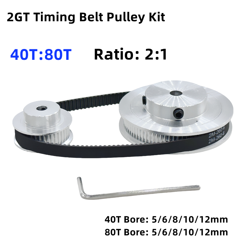 Gt2 Pulley - Zestaw koła pasowego rozrządu 2GT 2M