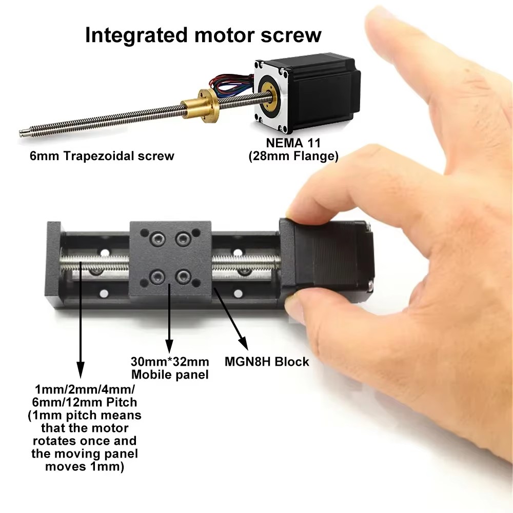 CNC Mini stół przesuwny typu T – Linear Rod 8Mm recenzja i cena