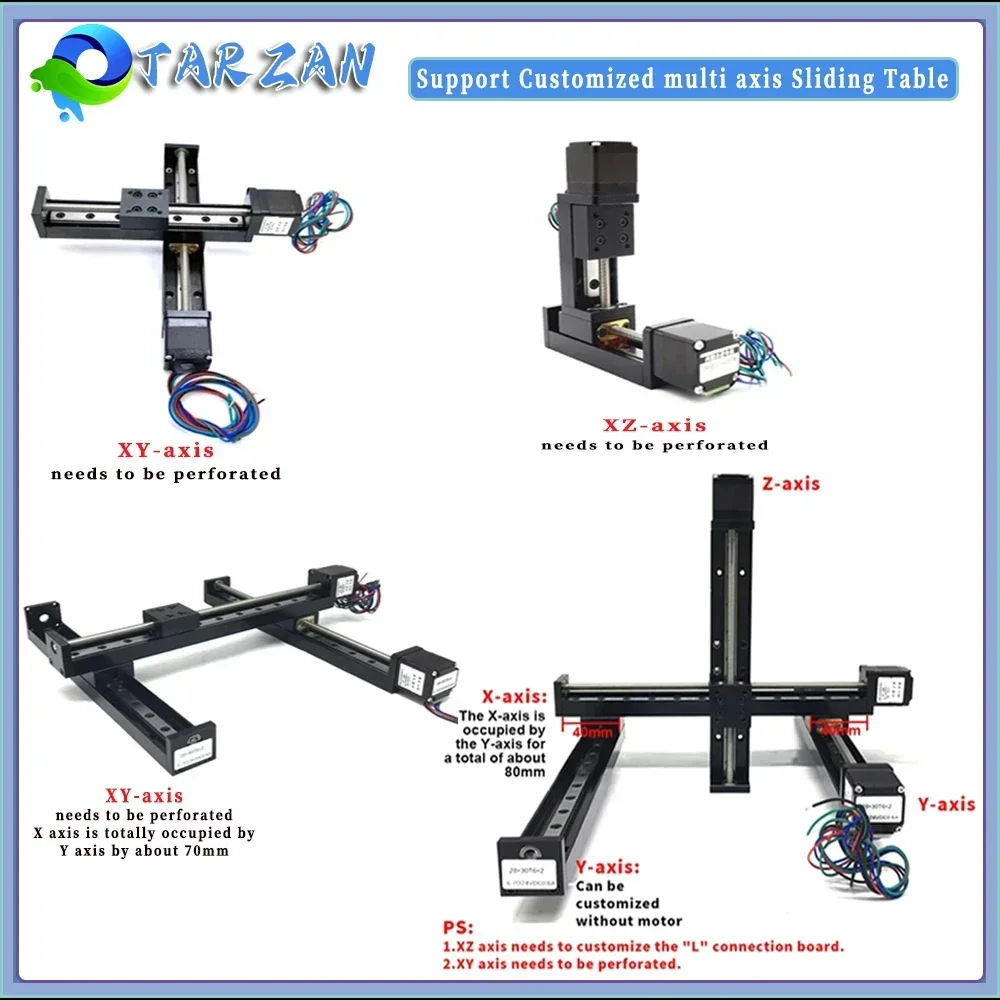CNC Mini stół przesuwny typu T – Linear Rod 8Mm recenzja i cena