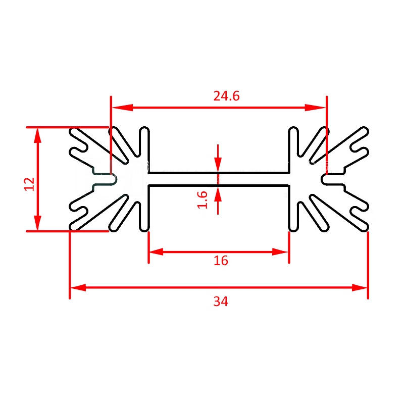 5 szt. Radiatorów TO-220 Triod – Aluminium Extrusion recenzja i cena